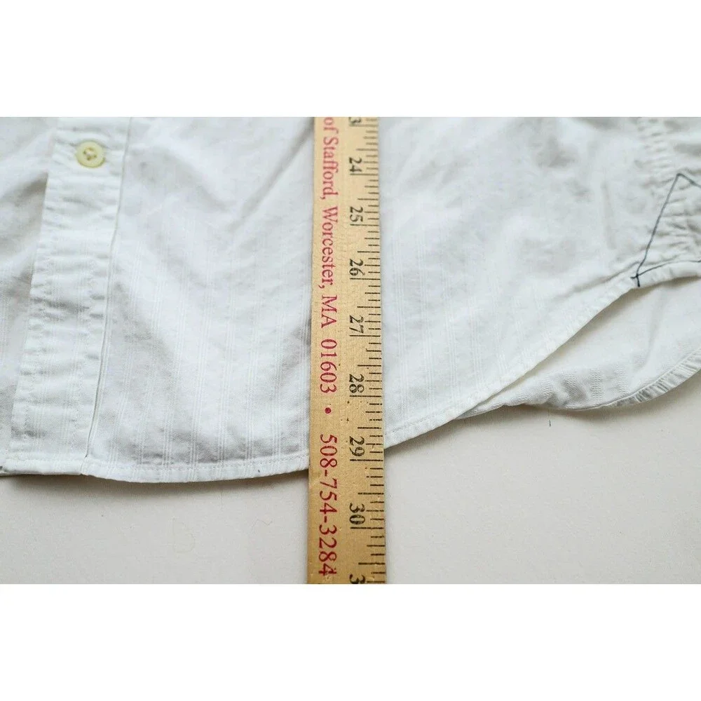 Banana Republic White button up shirt mens 16-16 1/2 L